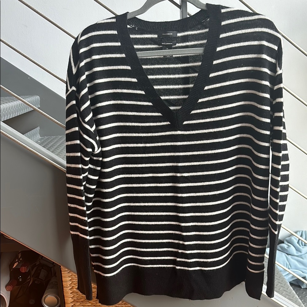 Halogen V Neck Sweater Cashmere
